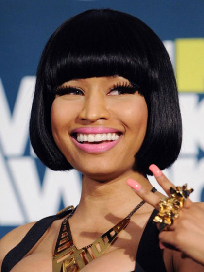 Nicki Minaj's Human Hair Short Length Wig