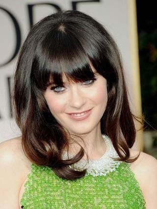 Zooey deschanel's New Prom Hairstyle Wig