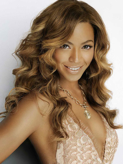 Beyonce Human Hair Long Lace Front Wavy Wig