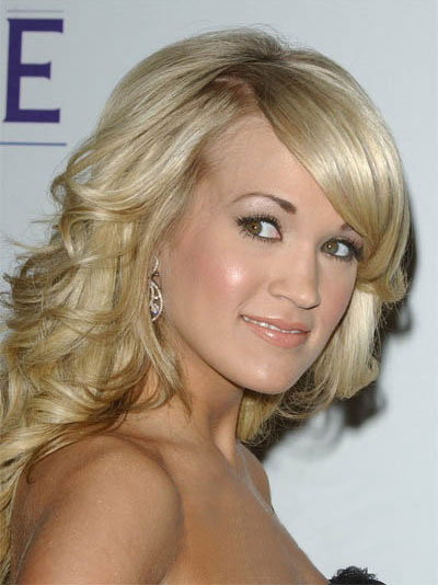 Carrie Underwood's Beautiful Shining Hairstyle Wig