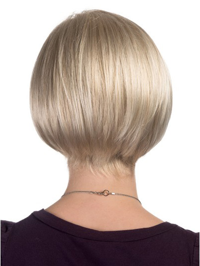 Front Lace Line Chin Length Graduated Layered Bob wig