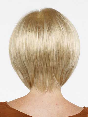 Tapered Slightly Layered Short Grey Bob Wig