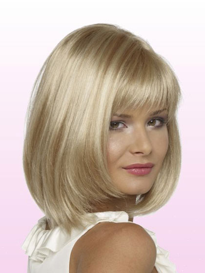 Petite Poppy Stunning Bob Style Grey Wig - Click Image to Close