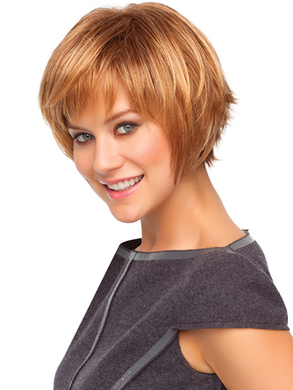 choppy bob wig with razored ends