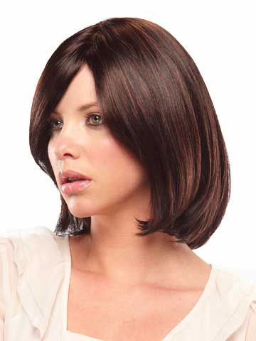 Chin-Length Lovely Bob Lace Front Human Hair Wig