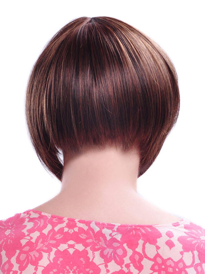 Short Chic Straight Synthetic Bob Wig