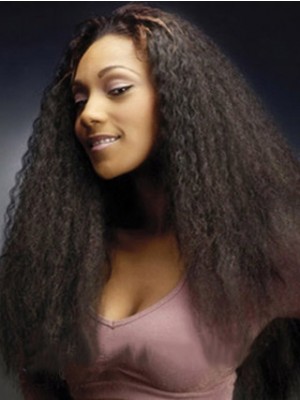 Quality Wigs Long Straight No Bang African American Lace Wigs fo