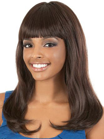 Full Bang Long wavy Synthetic Capless Wig - Click Image to Close