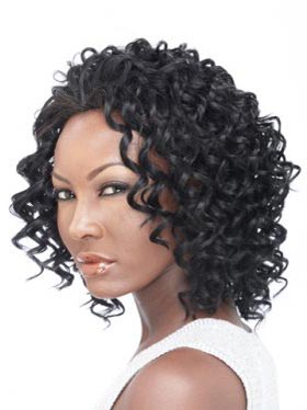 Medium Length Curly Capless Synthetic Hair Wigs