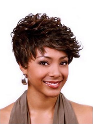 Short Synthetic Capless Wig - Click Image to Close