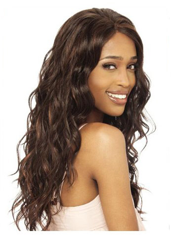 20" Body Wavy Remy Human Hair Lace Front Wig - Click Image to Close