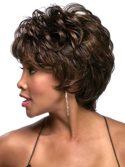 Short Curly Full-layered Shag Wig