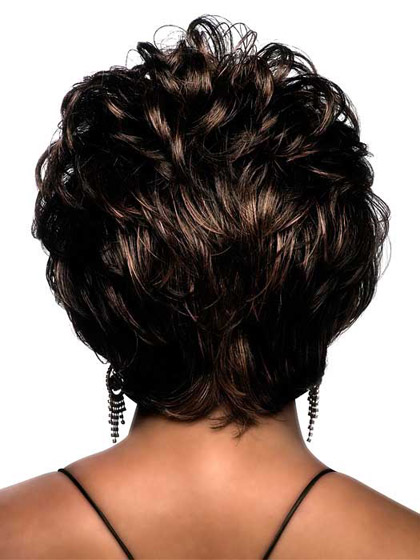 Short Curly Full-layered Shag Wig