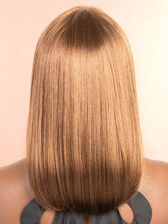 Shoulder Length Silky Straight Synthetic Wig