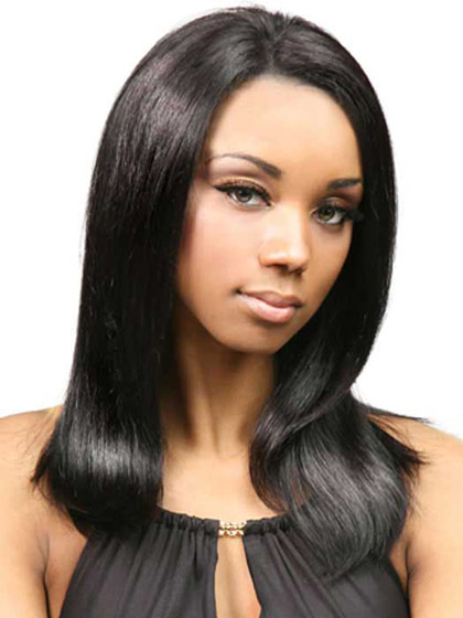 100% Remy Human Hair Long Lace Front Wig - Click Image to Close