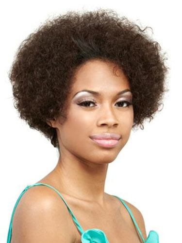 Nora Tight Spiral Curly Remy Human Hair Wig - Click Image to Close