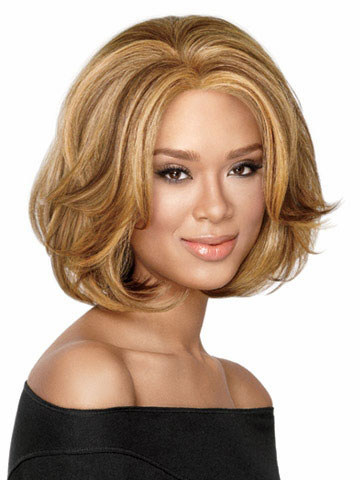 Synthetic Bob Style Mid-length Wig - Click Image to Close