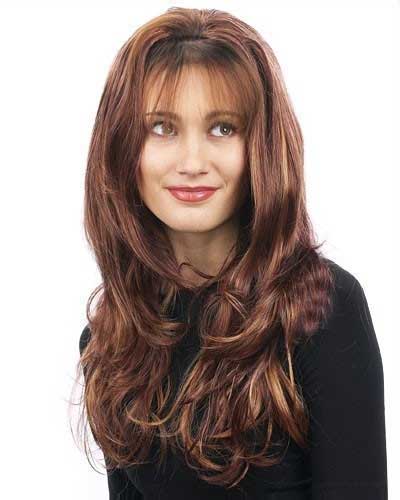 Long Wavy With 3/4 Cap Wig - Click Image to Close