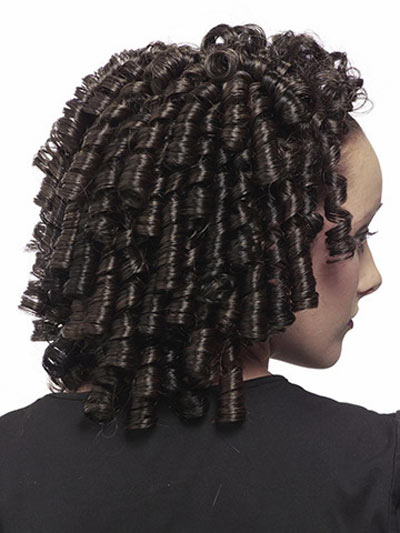 Spiral Curls 3/4 Wig With Jaw Combs