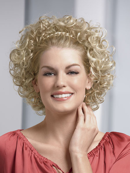 Synthetic Curly Braided Headband Wig