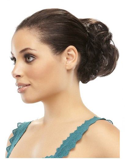 Curly Bold Style Remy Hair Bun