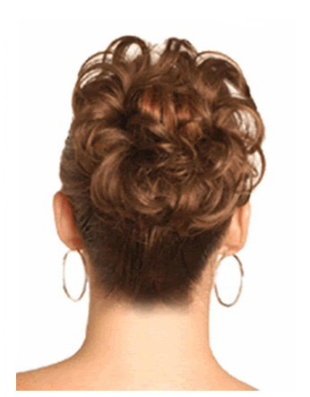 Curly Bold Style Remy Hair Bun