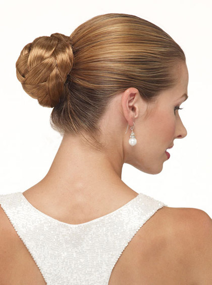 Synthetic Updo With Pressure Clip - Click Image to Close