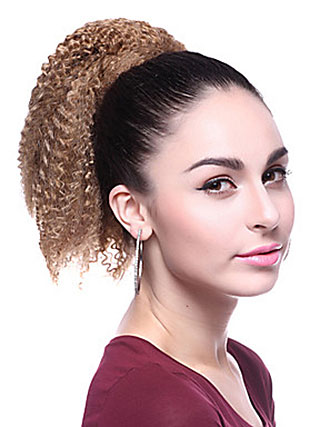 Synthetic Short Curly Fluffy Ponytail - Click Image to Close