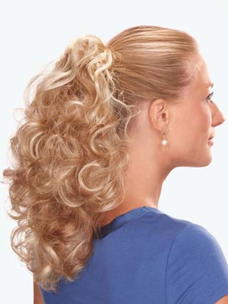 18" Curly Built-in Clip Synthetic Ponytail