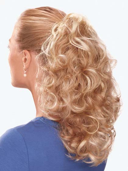 18" Curly Built-in Clip Synthetic Ponytail