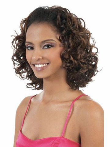 Chic Medium Wavy Synthetic Half Wig - Click Image to Close