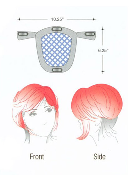 Classic Bob Style Top Piece Wig