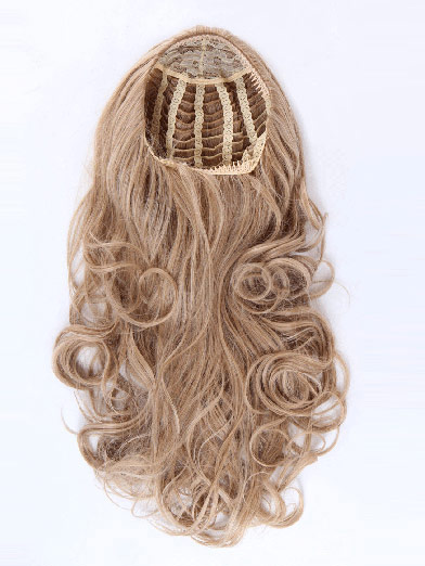 Charming Long Wavy Synthetic Half Wig