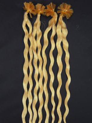 20" 100% Curly Nail Tip Human Hair Extensions