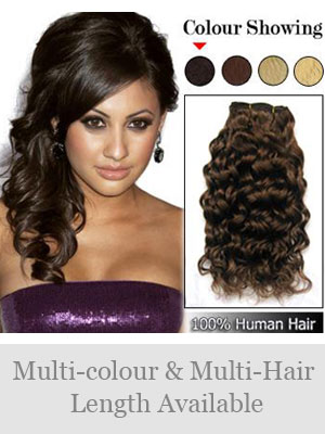 Indian Remy Hair Curly Weft Extensions