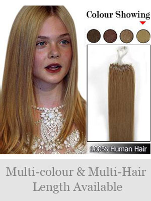 18"100% Micro Loop Human Hair Extensions - Click Image to Close