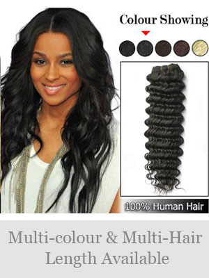 Deep Wave Indian Remy Weft Extensions - Click Image to Close