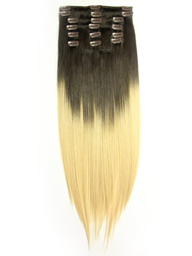 Dip Dye Clip-in Straight Hair - Click Image to Close