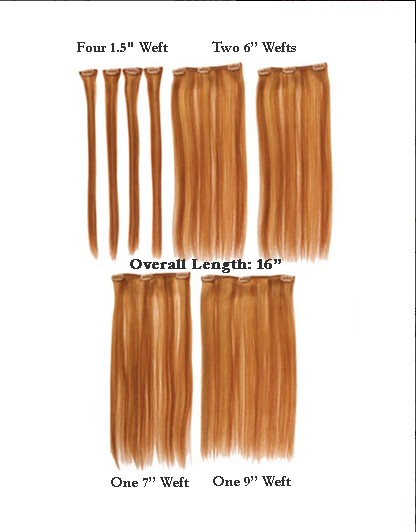 16" Deluxe Remy Human Hair Clip-in Extension