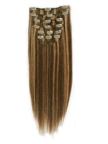 10 pcs From 14" Straight Clip In Full Head Set