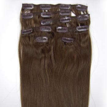 7 pcs From 14" Straight Clip In Full Head Set