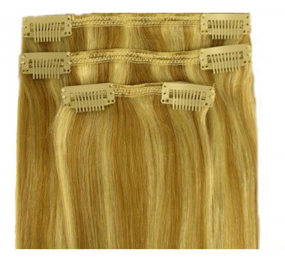 20 Inches Half Head 3 pcs Clip in Human Hair Extensions