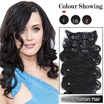 7 pcs From 14" Wavy Clip In Full Head Set