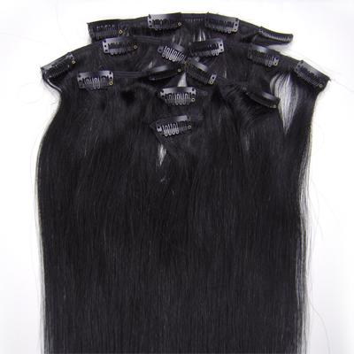 7 pcs From 14" Straight Clip In Full Head Set