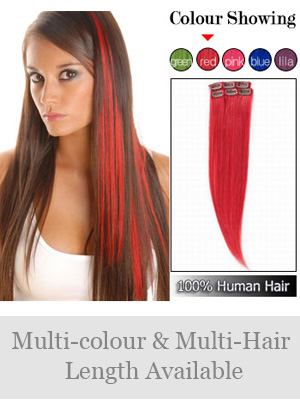 20 Inches 6 pcs Highlight Clip in Human Hair Extensions - Click Image to Close