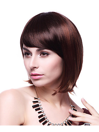 Capless Top Grade Quality Synthetic Short Straight Wig