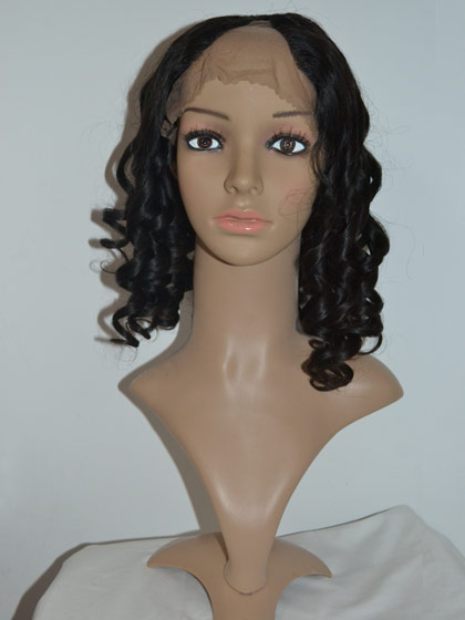 Shoulder Length Remy Human Hair U Part Wig