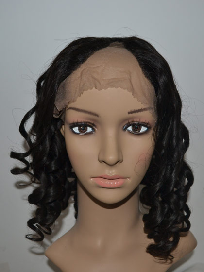 Shoulder Length Remy Human Hair U Part Wig