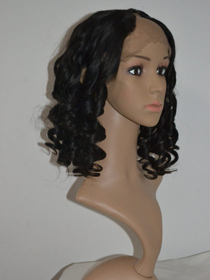 Shoulder Length Remy Human Hair U Part Wig