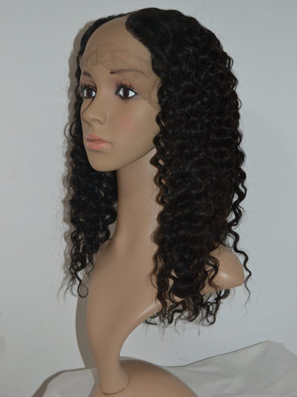 Tight Spiral Curls Remy Hair U Part Wig